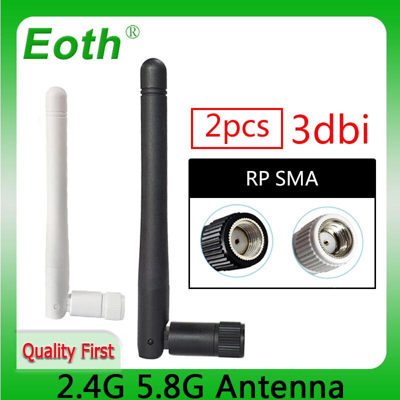 Eoth 2pcs 2.4g wifi ׳ 5.8 Ghz 2.4ghz 3dBi SMA ..
